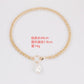 Jewelry baroque special-shaped pearl double buckle dense chain simple ring necklace female clavicle chain