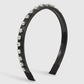 F52 retro creative small fragrance headband female PU rhinestone temperament fine edge forest non-slip personality headband