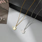 Stainless Steel Bird Pendant Necklace Female Peace Pigeon Clavicle Chain Animal Pendant Simple