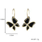 Elegant and creative golden geometric butterfly fashion plate earrings trend character hollow ear jewelry female