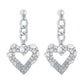 1469 Earrings Exaggerated Chain Love Rhinestone Earrings Temperament Geometric Heavy Industry Sweet Cool Earrings