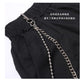 Pants chain ins net red metal iron chain pants hanging chain ornaments double-layer ball beads hip-hop pants chain men and women trend