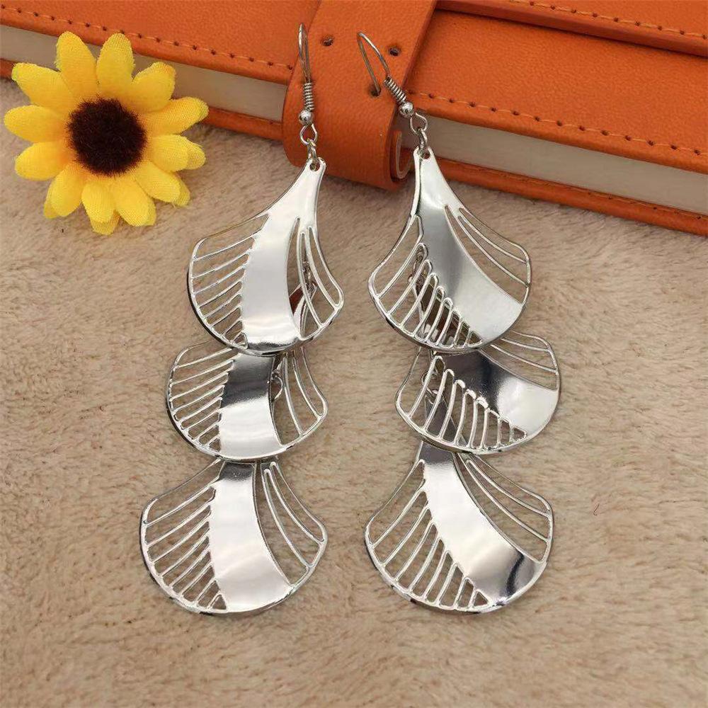 Earrings Hollow Shell Multi-layer Ladies Earrings Skirt Scallop Indian Vintage Earrings
