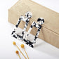 Acetate plate earrings fashion exaggerated earrings geometric strip square colorful earrings