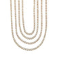 Exaggerated Fashion Rhinestone Necklace Vintage Multilayer Necklace Clavicle Chain Women's Accessories