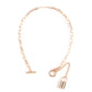 Jewelry Personality Punk Geometric Necklace Simple Padlock Pendant Necklace