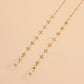 Mask hanging chain Glasses chain Butterfly aircraft chain Disc mask chain Peach heart metal glasses chain