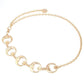 Waist chain combination golden white K various fashion geometric accessories jeans with trendy body chain