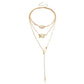 Jewelry Daisy Lightning Geometric Multilayer Necklace Sweater Chain Fashion Versatile Niche Design Necklace