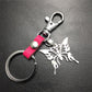 Men and Women Jewelry Titanium Steel Pendant Stainless Steel Hollow Butterfly Pendant Leather Keychain