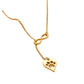 Simple Fashion Heart Tassel Pendant Necklace Bowknot Dog Paw Pendant Ladies Jewelry