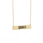 "BADASS" Badass Crossbar Pendant Necklace Available