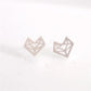 Popular Jewelry Cute Animal Hollow Hollow Fox Earrings Personality Fashion Ladies Paper Fox Earrings