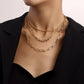 Jewelry Retro Multi-layer Paper Clip Bamboo Clavicle Chain Necklace Female Trend Female Necklace