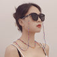 Jewelry colored rice beads metal love pendant mask chain glasses chain necklace around the neck integrated design