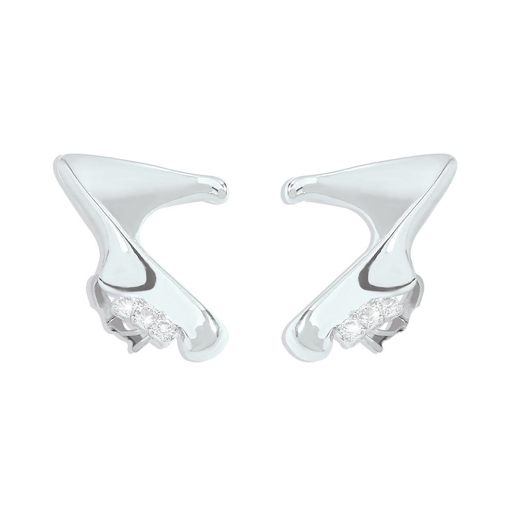 E1155 Jewelry Irregular Personality Diamond Earrings Trendy Street Style Earrings