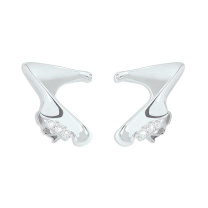 E1155 Jewelry Irregular Personality Diamond Earrings Trendy Street Style Earrings