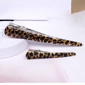 Women's leopard print hair clip large duckbill clip hair card side clip 2 yuan hair accessories