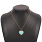 N9483 Metal Necklace Simple Light Luxury Temperament Love Clavicle Necklace Full of Diamonds Niche Internet Celebrity Necklace