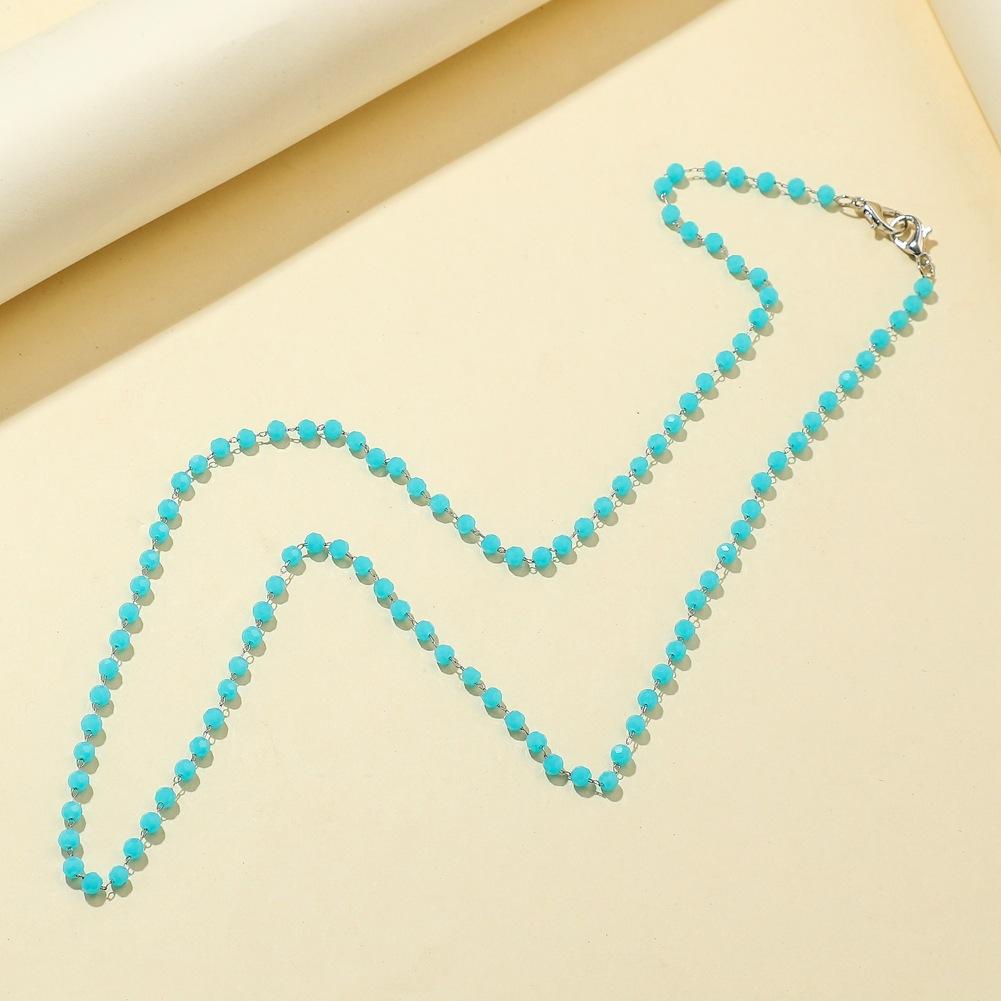 Mask anti-lost hanging chain fashion glossy crystal ball handmade chain mask lanyard glasses chain multi-purpose