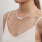 Jewelry Versatile Imitation Baroque Love Pearl Necklace Female Ins Beaded Necklace Niche Design