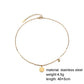 Fashionable stainless steel gold-plated pendant simple round plate LOVE letter pendant all-match small ball necklace
