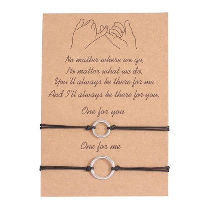 B1327 Simple Couple Bracelet Bracelet Set Simple Diamond Jewelry Niche Geometric Creative Accessories Female