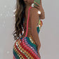 Jewelry Sexy Colorful Sequins Braided Bikini Body Chain Creative Stitching Skirt Clothes Women