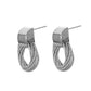 Hollow hemp wreath geometric winding earrings fashion simple trend retro elegant temperament ear jewelry