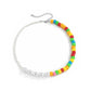Jewelry fashion special-shaped imitation pearl collarbone necklace colorful beaded asymmetrical beaded necklace female