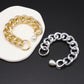 Jewelry Personality Geometric Hollow Thick Chain Bracelet Creative Cold Opening Ring Imitation Pearl Bracelet