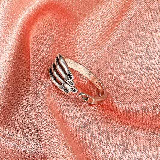 Retro claw rings do old opening copper palm ring personality geometric jewelry unisex