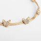 Jewelry Simple Flat Chain Necklace Clavicle Chain Temperament Diamond Butterfly Necklace Choker