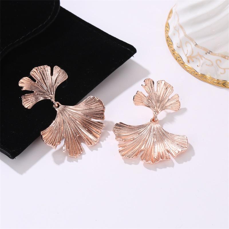 Earrings Personality Flowers Ginkgo Leaf Earrings Ethnic Creative Versatile Retro Earrings Earrings