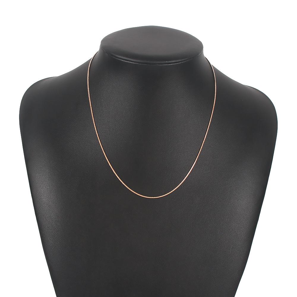 N7735 Necklace Simple No Pendant Thin Snake Bone Chain Necklace Fashion Trendy Jewelry