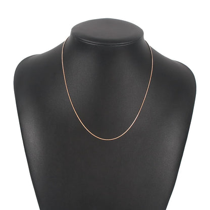 N7735 Necklace Simple No Pendant Thin Snake Bone Chain Necklace Fashion Trendy Jewelry