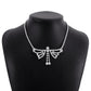 N1965 Geometric Creative Necklace Fashion Three-dimensional Butterfly Full Diamond Temperament Necklace Sweet Cool Fashion Necklace