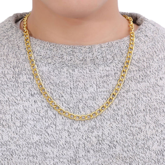 eaby trendy hip-hop men's necklace 1.6 filigree single buckle iron chain jewelry