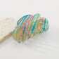 F439 Fashion Color Stripe Geometric Fashion Clip Acetate Plate Hair Clip Cloud Ladies Elegant Shark Clip