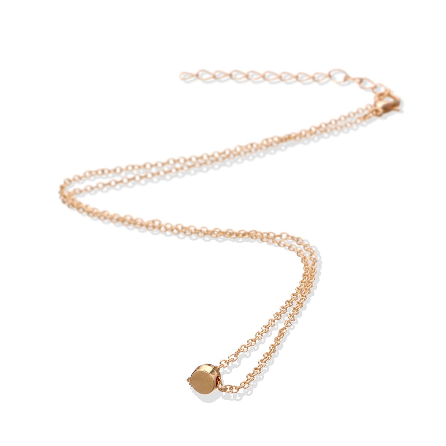 Fashion geometric small round cake exquisite necklace temperament simple all-match necklace