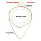 Jewelry Fashion Double Layer Necklace Sweater Chain Women's Trendy Cool Indifferent Niche Versatile Design Sense Necklace
