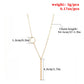 Jewelry Simple Fashion Double Necklace Metal Circle Long Pendant Necklace