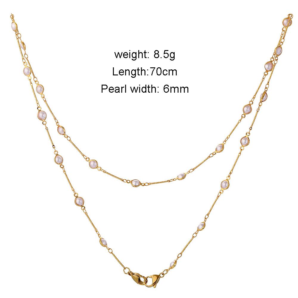 Mask anti-lost hanging chain temperament retro pearl handmade chain multi-purpose mask glasses chain sweater chain female
