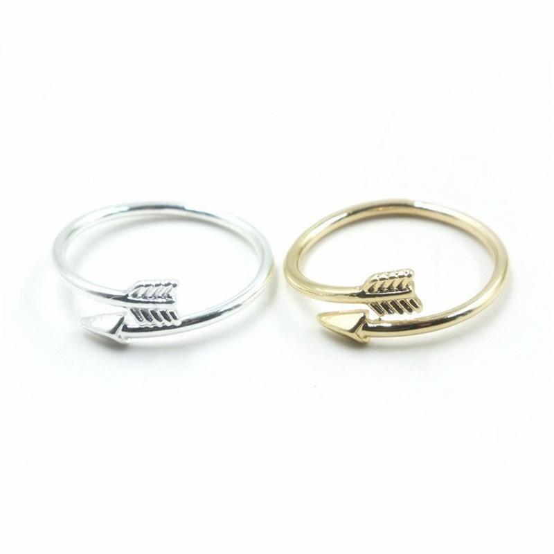 Fashion Jewelry Couple Fashion Arrow Opening Adjustable Ring Female Geometric Opening Ring