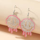 Gothic exaggerated acrylic irregular earrings ins transparent resin smiley face earrings Halloween