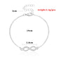 Jewelry Fashion Simple Diamond 8 Character Infinity Bracelet Female Fashion Jewelry
