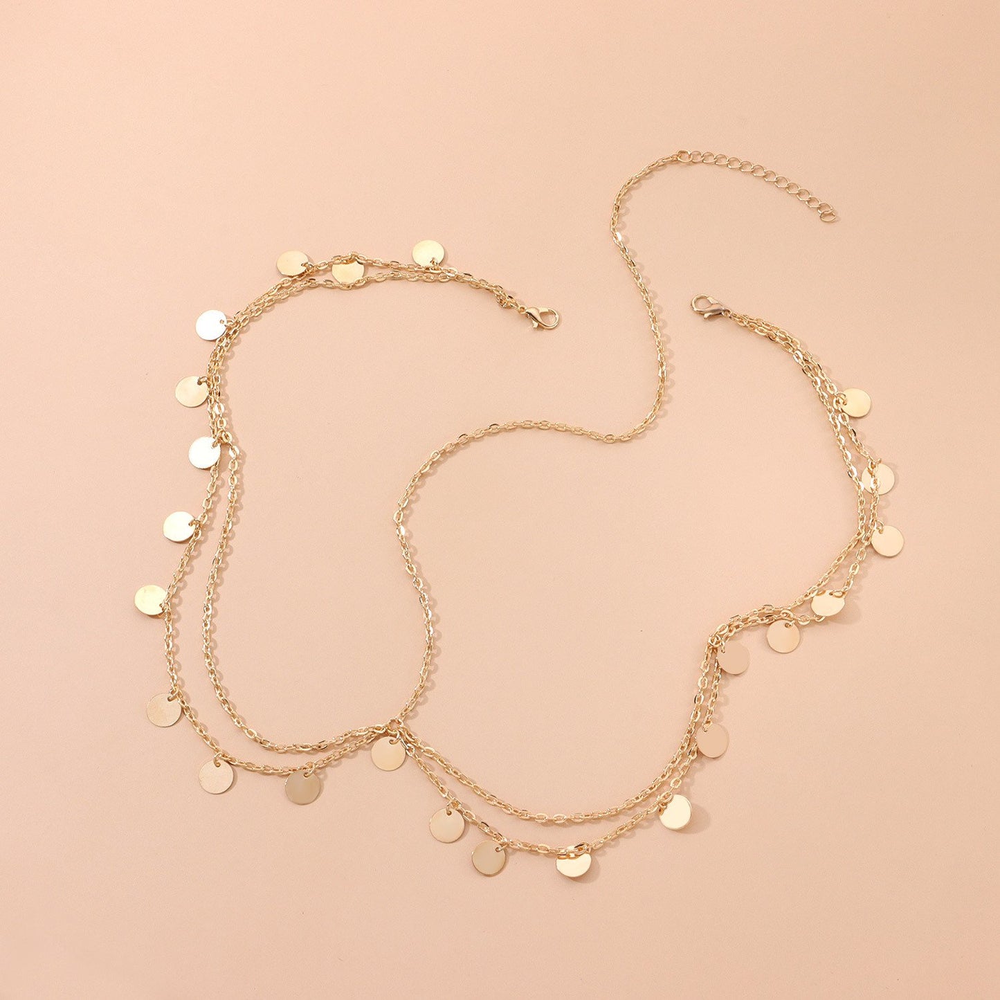 Street shot super shiny sequins wave tassel chain headdress headband hair accessories
