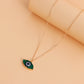 Accessories trend hip-hop devil's eye necklace ins metal niche design simple necklace female