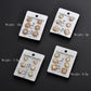 3-to-1 card imitation opal resin earrings personality simple geometric earrings set