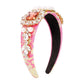 F3187 hair hoop wide-brimmed retro fashion imitation pearl hair accessories elegant temperament inlaid diamond head hoop